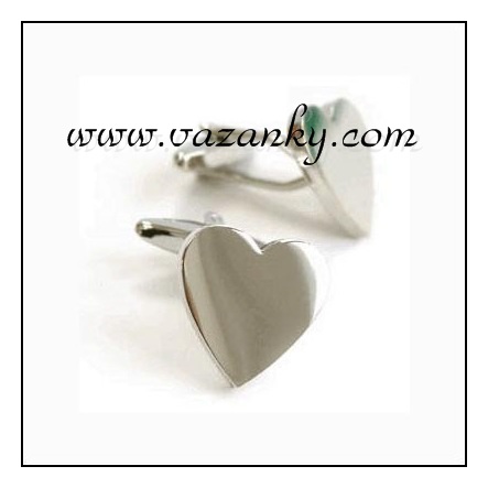 Kravata - vázanka Stříbrné srdce