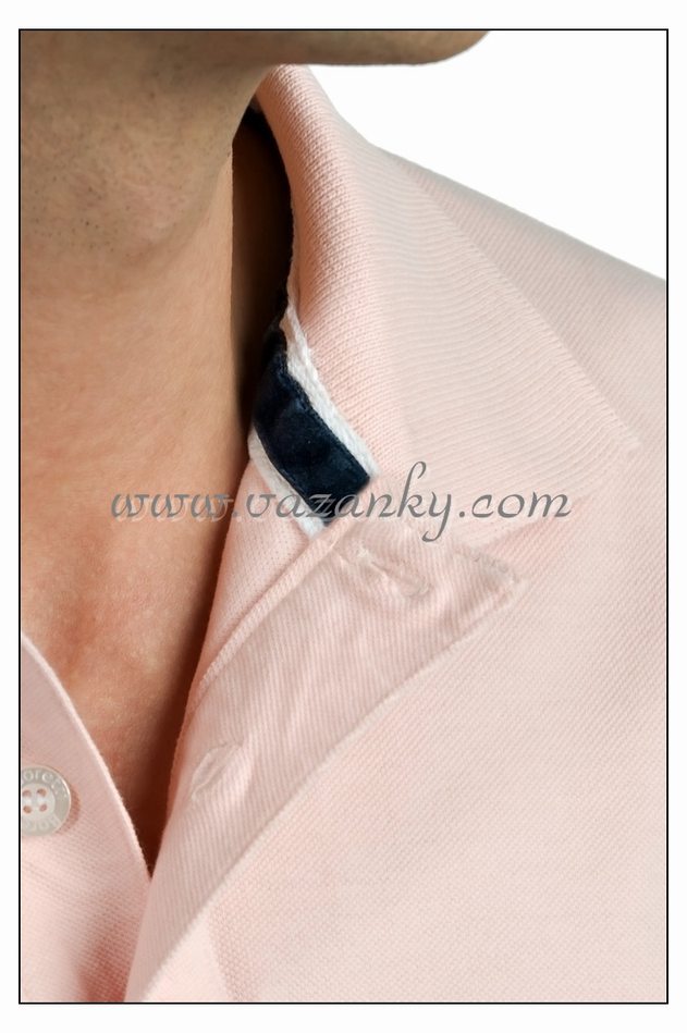 Kravata - vázanka Polo-košile světle růžová